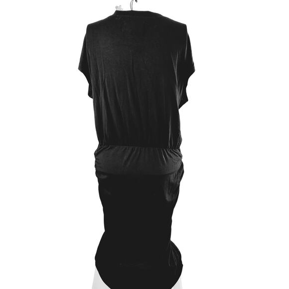 NEW Cosmic Blue Love Medium Dress Women ruched stretch sheath wrap - Picture 3 of 10